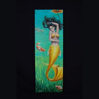 Koi Mermaid - Original Oil Painting