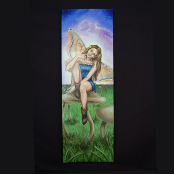 Mushroom Fairy - Original Oil Painting