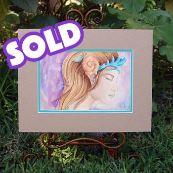 SOLD - Water Nymph - Original Watercolor Painting
