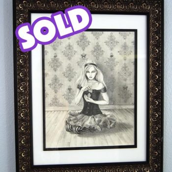 SOLD - Alice - Original Pencil Drawing