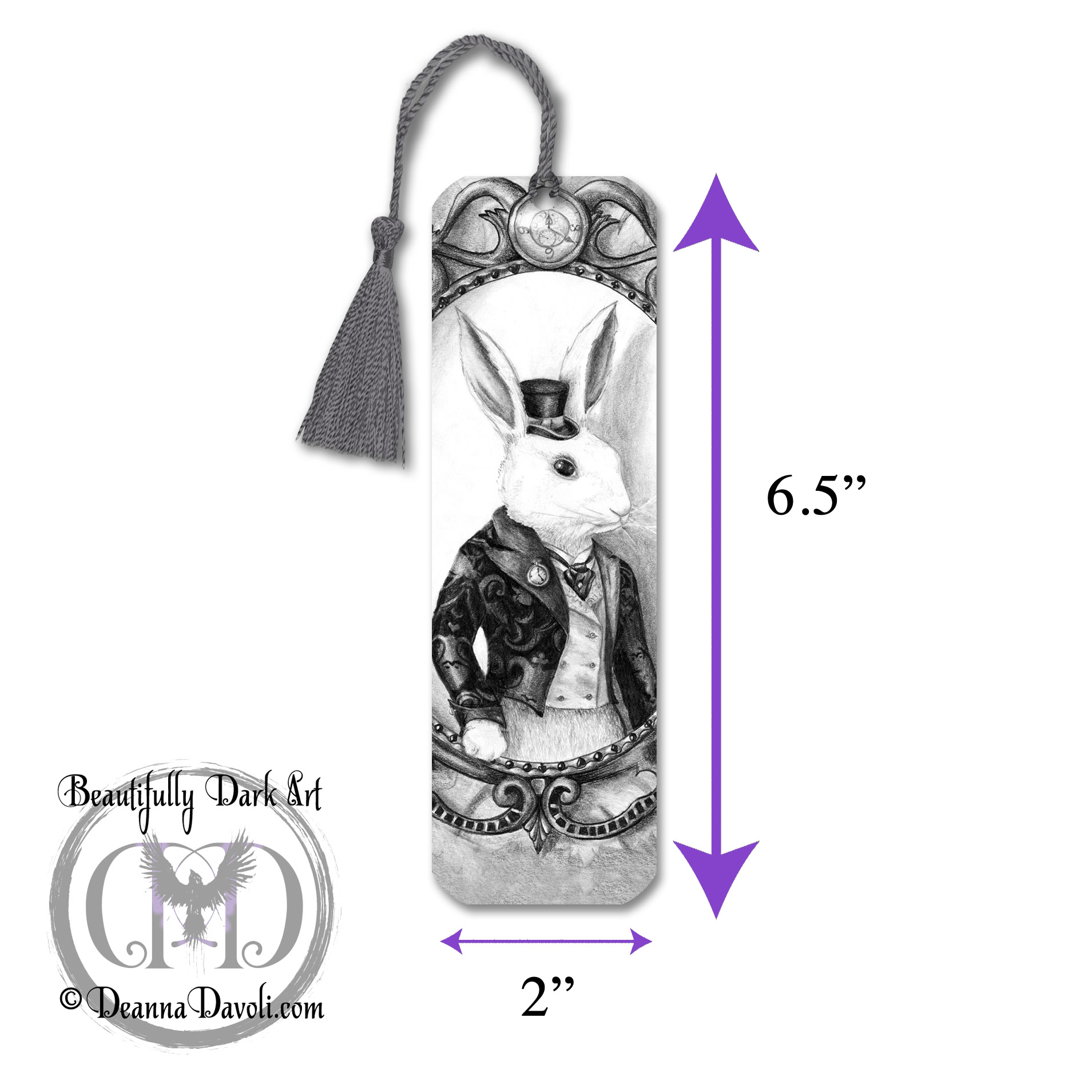 White Rabbit Bookmark - Image 2