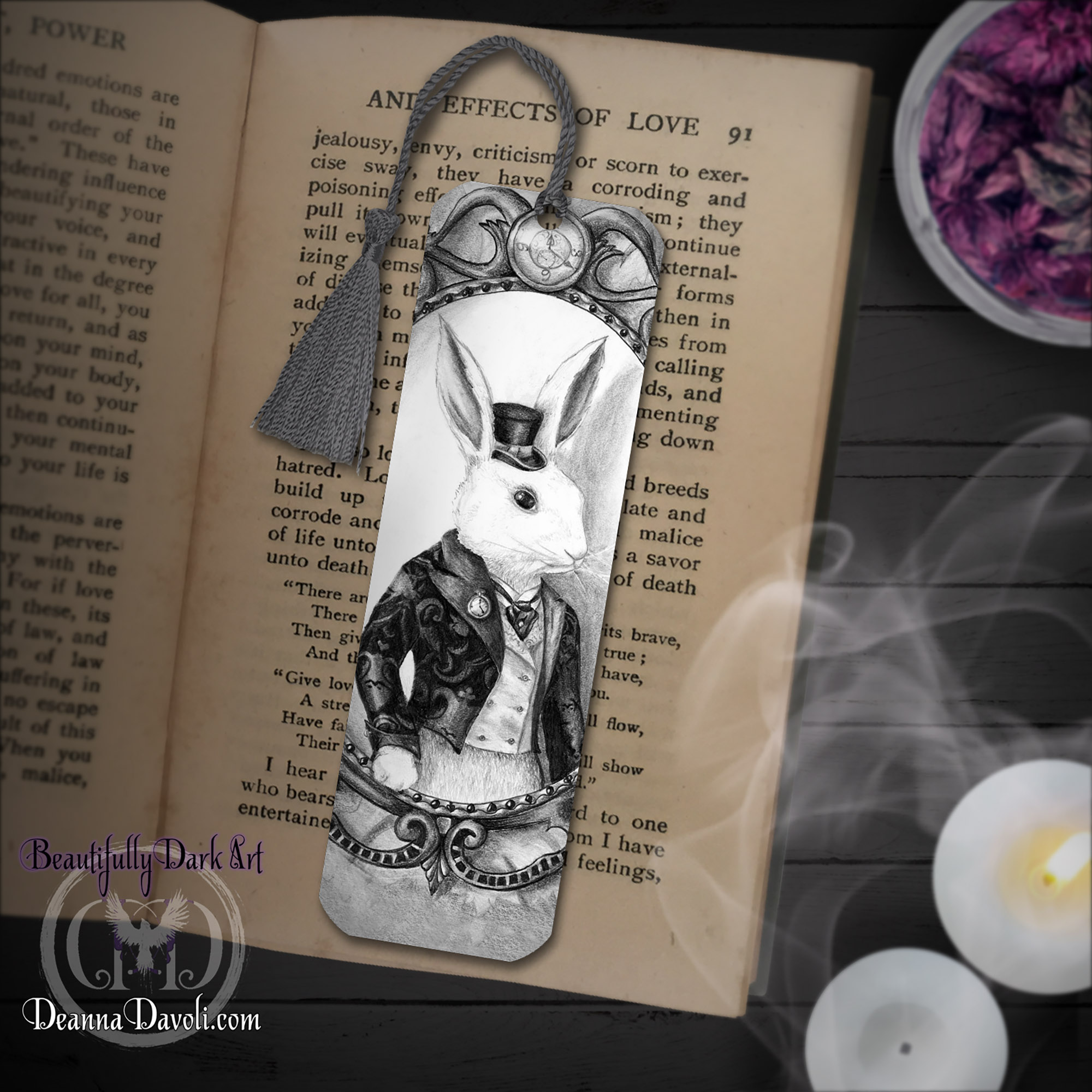 White Rabbit Bookmark
