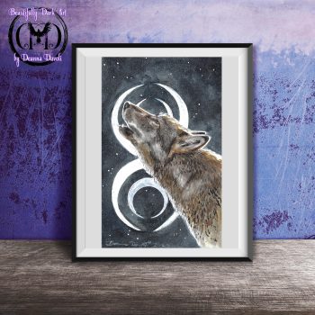 Howling Wolf Midnight Eclipse