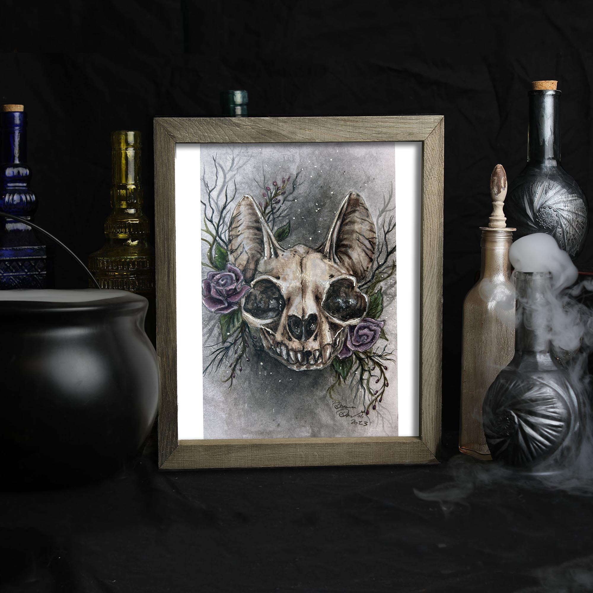 Day of the Dead Cat Skull 2 - Image 3