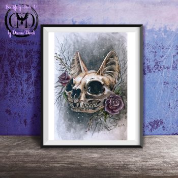 Day of the Dead Cat Skull 1
