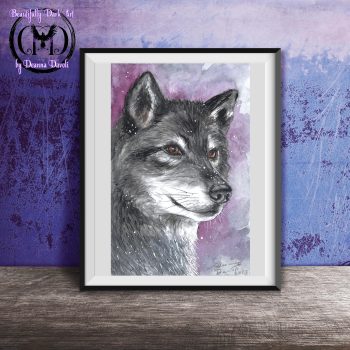 Winter Snow Wolf