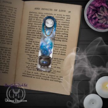 Astral Cauldron Witch Bookmark