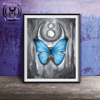 Blue Morpho Butterfly Eclipse