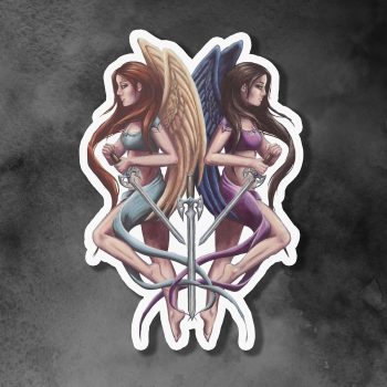 5 of Swords Tarot Sticker