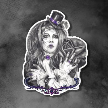 Amethyst Februrary Birthstone Sticker