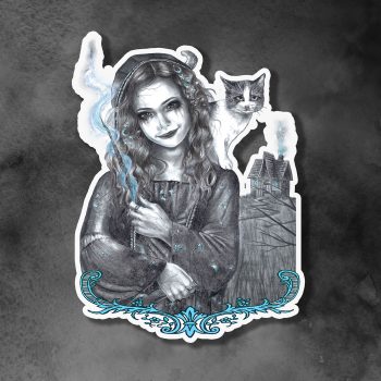 Aquamarine March Birthstone Sticker