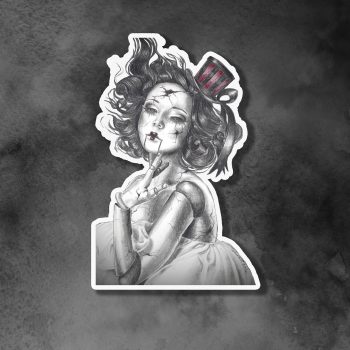 Garnet January Birthstone Sticker