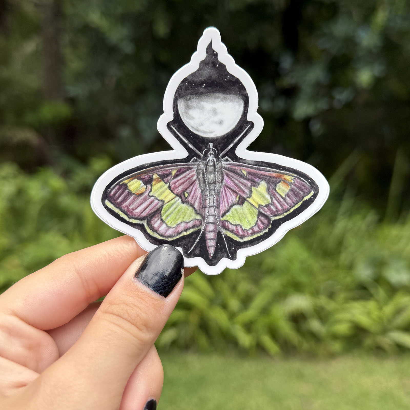 Mint Moth Sticker - Image 2
