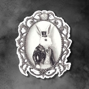 White Rabbit Sticker