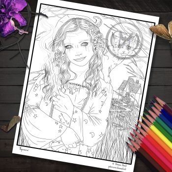 Aquamarine March Birthstone Broken Doll - Coloring Page