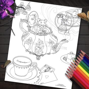 Dormouse - Coloring Page