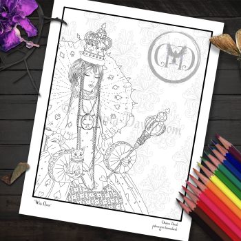 White Queen - Coloring Page