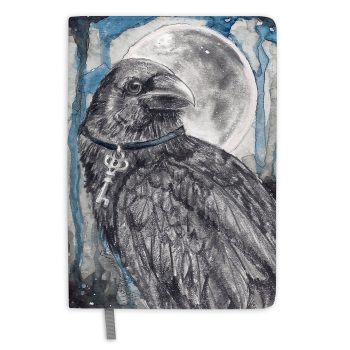 Raven with Full Moon Journal