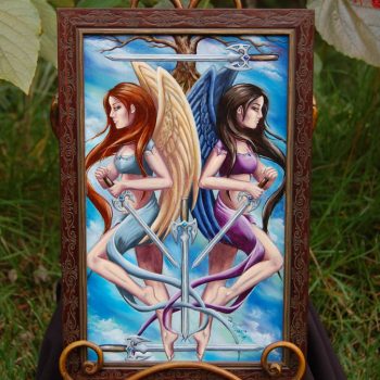 5 of Swords - Original Oil Painting