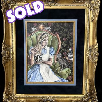 SOLD - Tea Time - Original Mixed Media Drawing