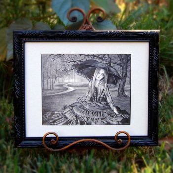 Waiting For The Dawn - Original Pencil Drawing